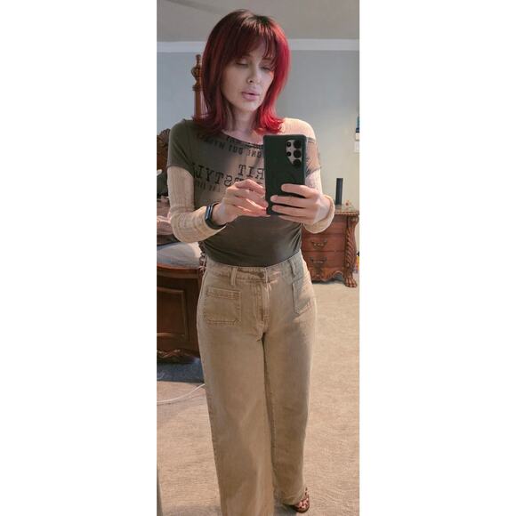 Guess High Rise Wide Leg Denim Jeans Sz 28 Closet Clean Out - Picture 3 of 11